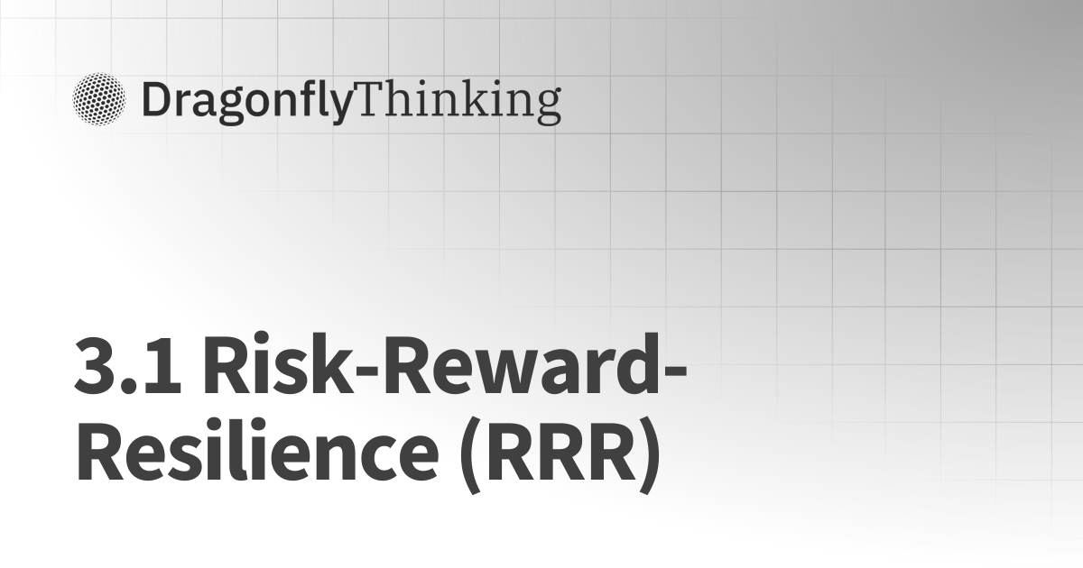 3.1 Risk-Reward-Resilience (RRR) | Dragonfly Thinking